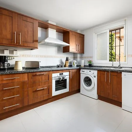 Townhouse With Ocean Views, Bbq, Elevator, Padel And Pool - Costa Galera Park 25 Vakantiehuis Estepona