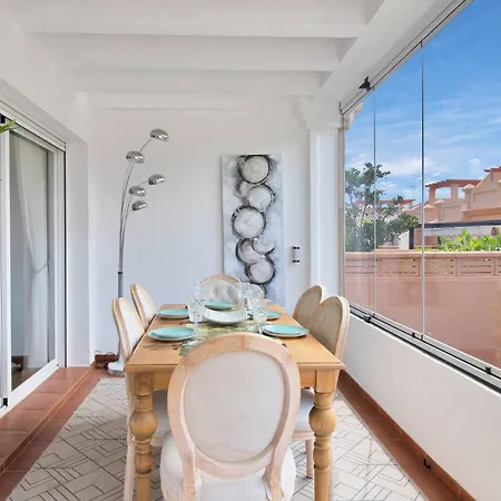 Townhouse With Ocean Views, Bbq, Elevator, Padel And Pool - Costa Galera Park 25 * Estepona