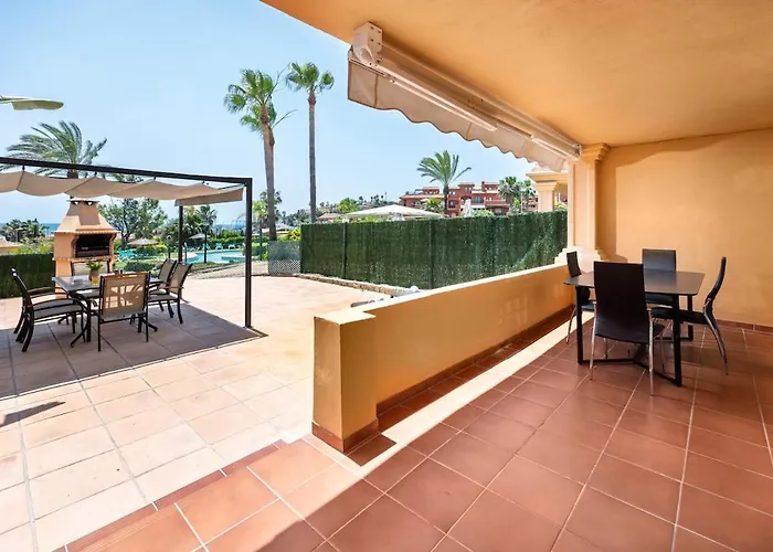 Townhouse With Ocean Views, Bbq, Elevator, Padel And Pool - Costa Galera Park 25 Estepona