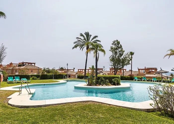 Vakantiehuis Townhouse With Ocean Views, Bbq, Elevator, Padel And Pool - Costa Galera Park 25 Estepona