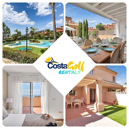 Townhouse With Ocean Views, Bbq, Elevator, Padel And Pool - Costa Galera Park 25 Estepona