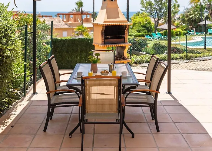 Townhouse With Ocean Views, Bbq, Elevator, Padel And Pool - Costa Galera Park 25 埃斯特波纳